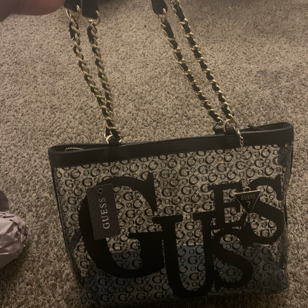Clear guess tote